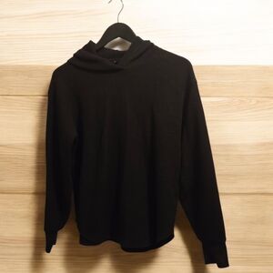 Uniqlo Hooded Waffle Shirt
